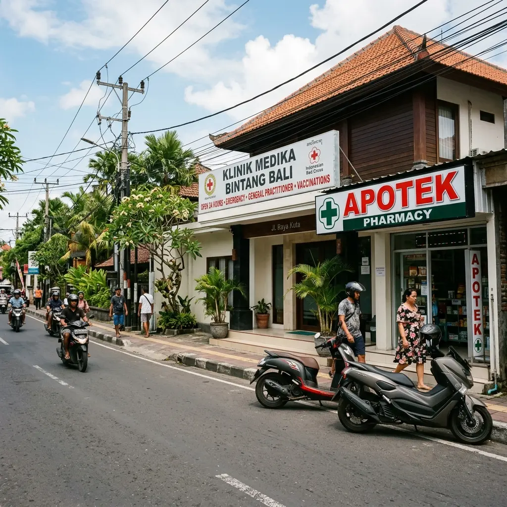 Modern international medical clinic facility in Bali offering health consultations and STI testing